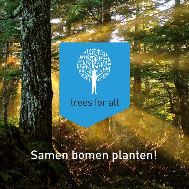 Treesforall bomen logo FIJNE WERKKLEDING VOOR GELUKKIGE WERKNEMERS